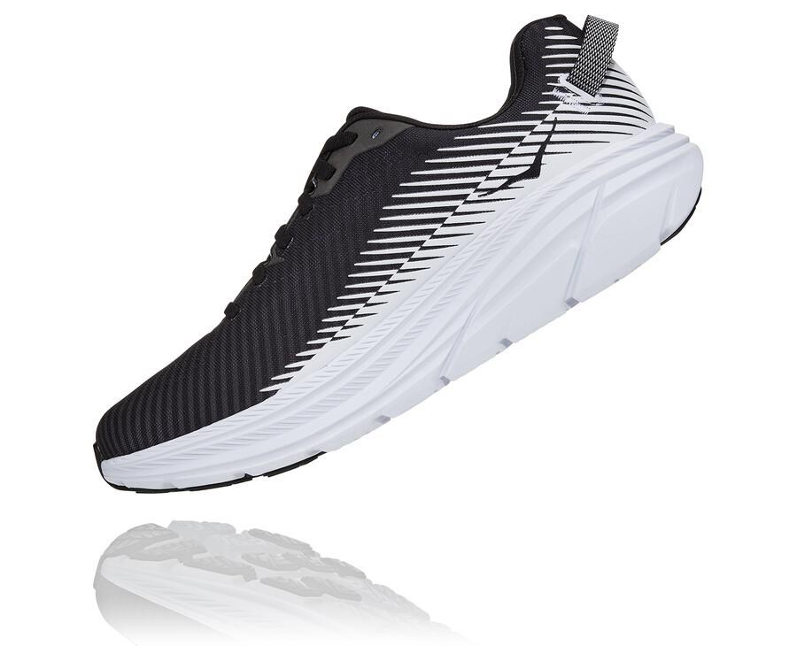 Zapatillas Running Hoka One One Hombre - Rincon 2 - Negras/Blancas - UXE126053